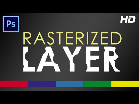 How to Rasterize a Layer in Photoshop - Video Tutorial