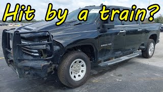 This Silverado HD took a hard hit but they tried to cover it up! How much did they get?