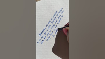 Calligraphy quotes | Beautiful cursive handwriting #calligraphy #handwriting #shorts