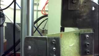 Mode II fracture test random fibre polymer composite - chopped fiber epoxy