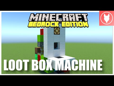 How to Make a LOOT BOX MACHINE in Minecraft Bedrock