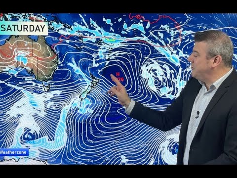 NZ's forecast through to Monday next week - YouTube
