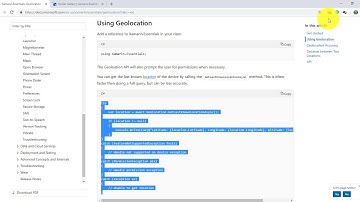 Xamarin Essentials - Geolocation