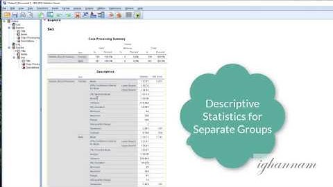 Explore Procedure in SPSS