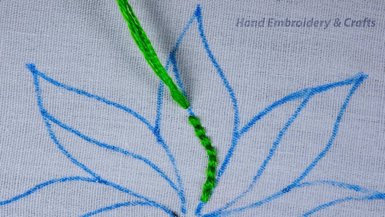 hand embroidery step by step easy flower design for beginners YouTube