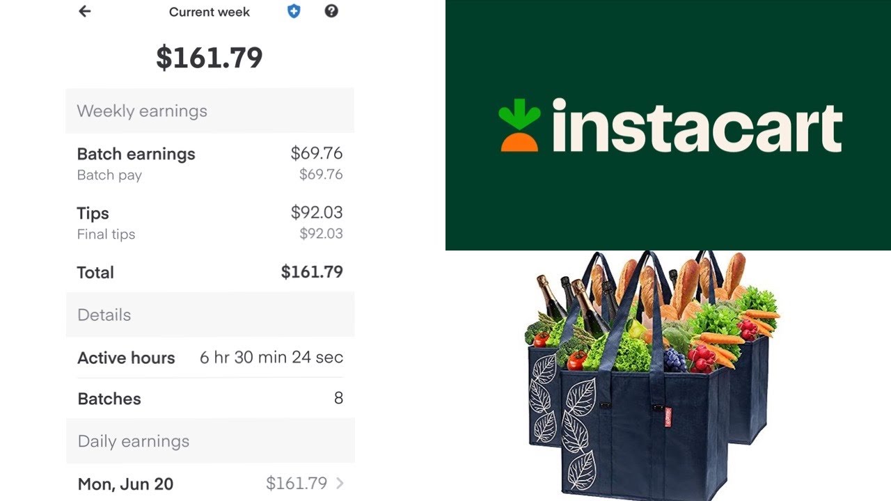 Instacart how much did I make in 6.5 hours - YouTube