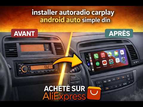 Video ALIEXPRESS installer autoradio carplay android auto simple din