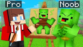 Mikey & JJ - NOOB vs PRO : SPEED DRAW in Minecraft (Maizen)
