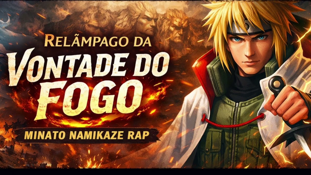 MINATO RAP ⚡ | Relâmpago da Vontade do Fogo (Rap Anime Naruto)