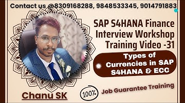SAP S4HANA Finance Interview Workshop Training -31 - SAP FICO Interview Workshop Training