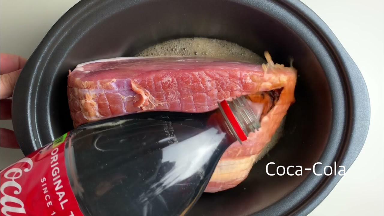 Slow Cooker Gammon in Coca Cola with a maple and mustard glaze Slow