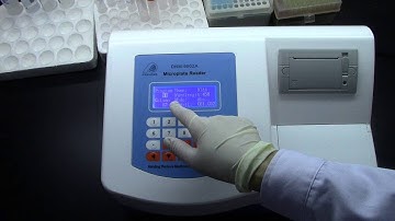 DNM9602A Elisa reader operation -second  video