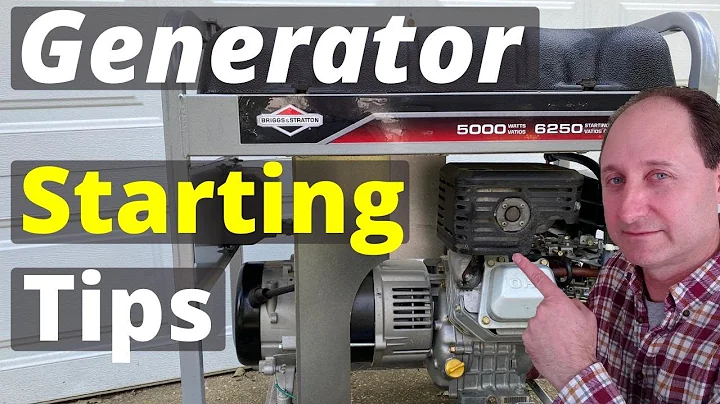 How to Easily Start a Generator that Won't Start