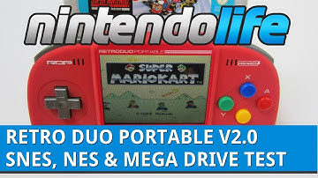 Retro Duo Portable V2.0 - SNES, NES And Mega Drive Games Test