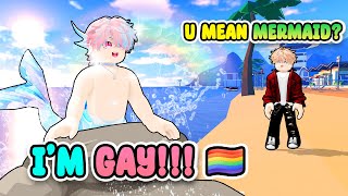 Reacting to Roblox Story | Roblox gay story 🏳️‍🌈| MY LITTLE GAY MERMAID