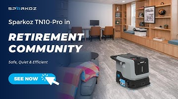 TN10-Pro Autonomous Floor Cleaning Robot for Retirement Communities | Safe, Quiet & Efficient