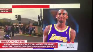 MSNBC calls team “Los Angeles Niggers” during live broadcast about Kobe’s death 🤦🏽 ♂️😢