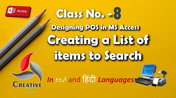 Class No. 8 (Designing List Box for Item List) POS in Access 2016: A Step-by-Step Guide