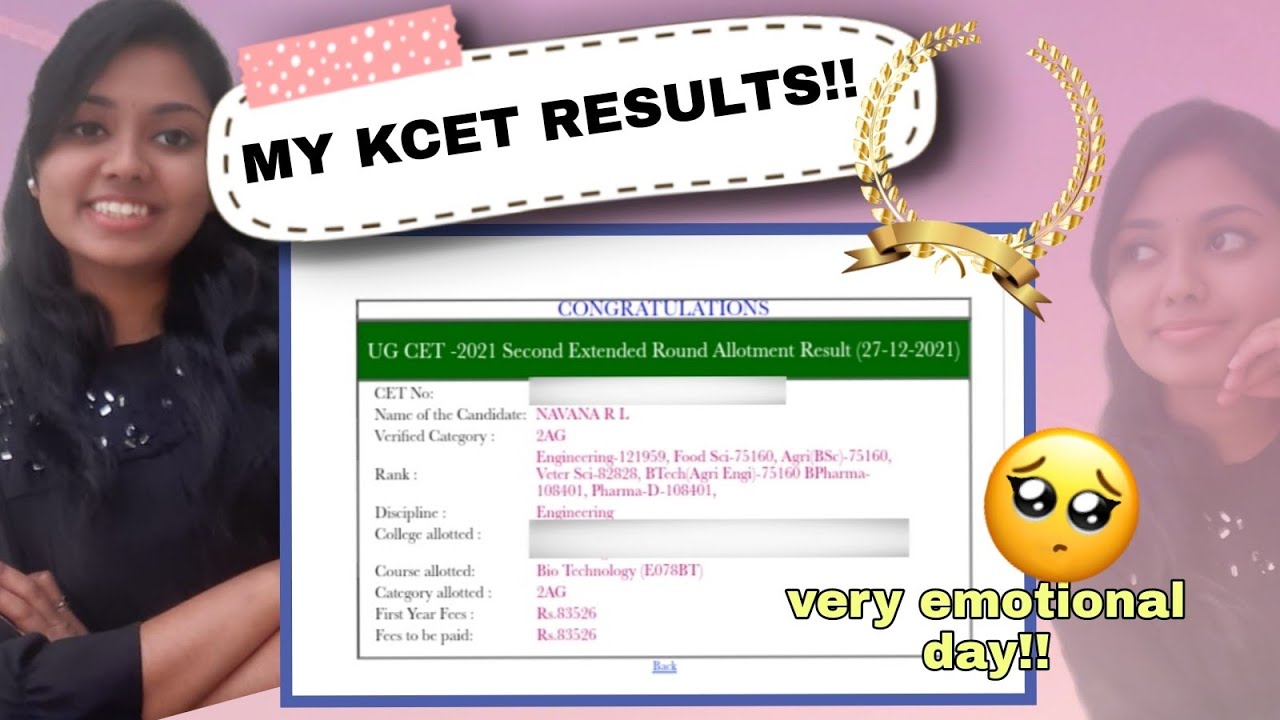 ನನ್ನ kcet ಎಕ್ಸಾಮಿನ results!! | MY KCET EXAM RESULTS!! | I BECAME VERY EMOTIONAL**