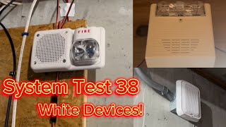 Fire Alarm System Test 38: White Devices