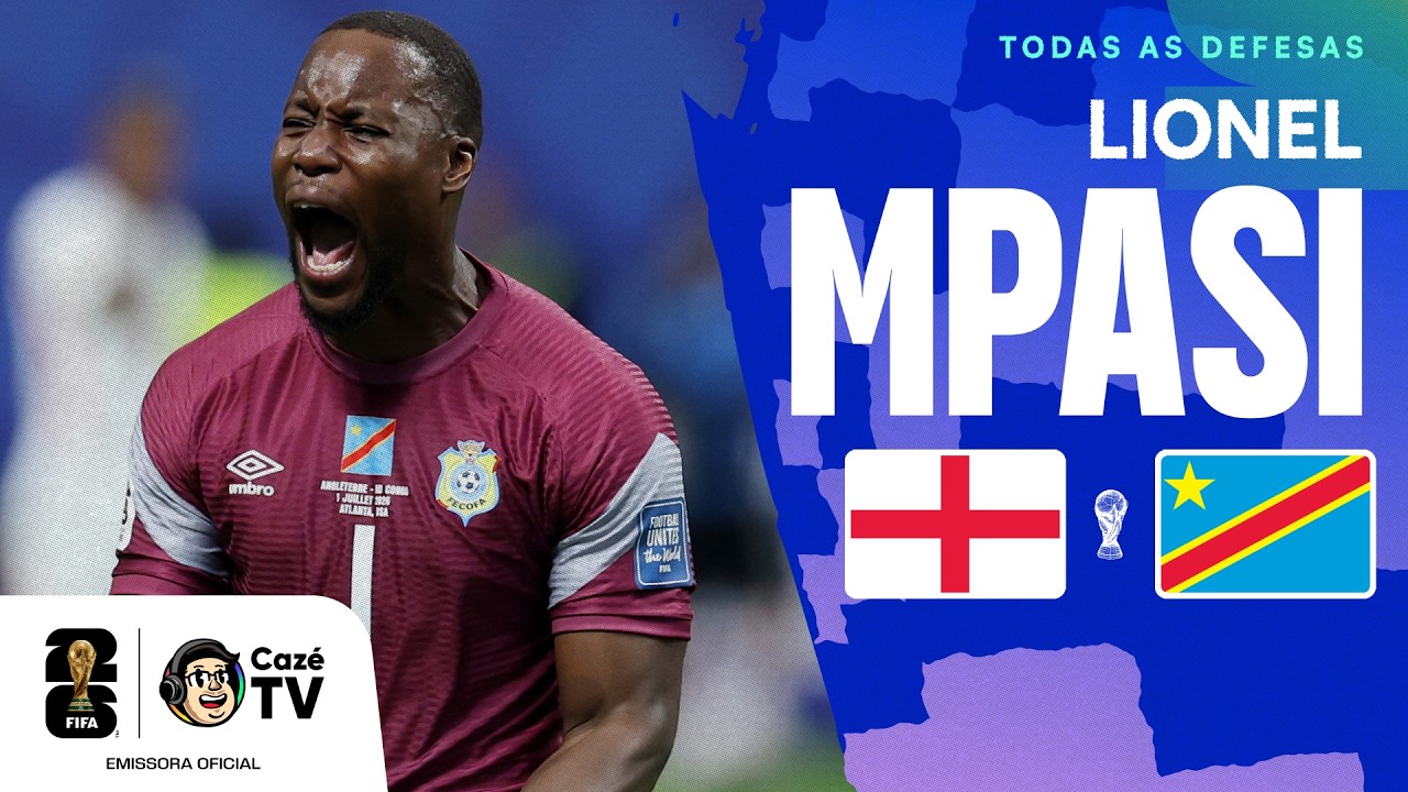 SEGUROU ATÉ ONDE DEU! TODAS AS DEFESAS DE LIONEL MPASI EM INGLATERRA X RD CONGO | COPA DO MUNDO