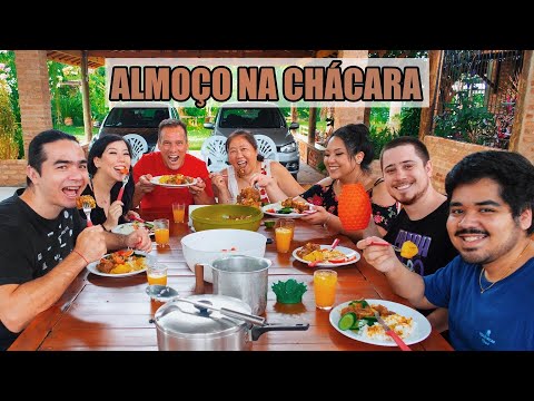 ALMOÇO NA CHÁCARA COM A FAMÍLIA | TIA DO JOINHA