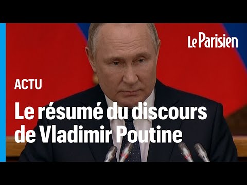 « Ce n'est pas du bluff » : le résumé du discours de Vladimir Poutine