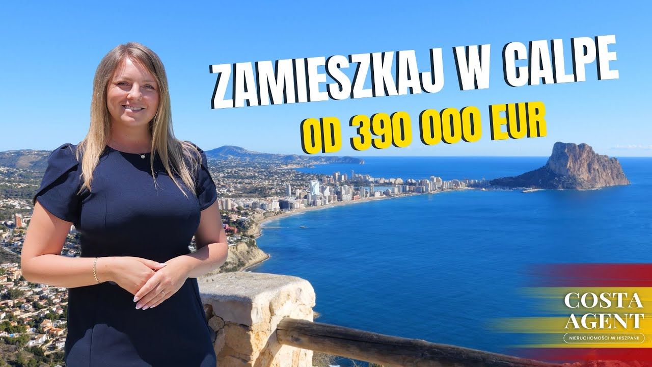 Luksusowe apartamenty w Calpe na wybrzeżu Costa Blanca w Hiszpanii blisko saliny i morza!
