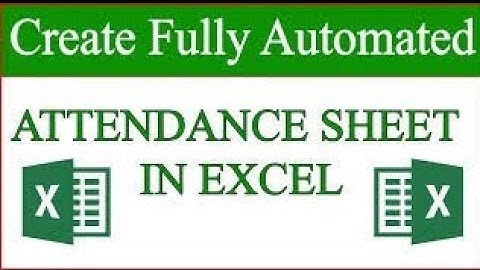 Excel Interview Trick - Automated Attendance Register in Excel #excel #exceltips #exceltutorial #tip