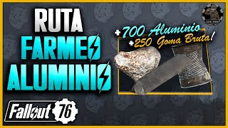 🔩 FARMEAR ALUMINIO (+700) + GOMA BRUTA (+250) | Ruta de farmeo de Aluminio | Fallout 76 screenshot 3