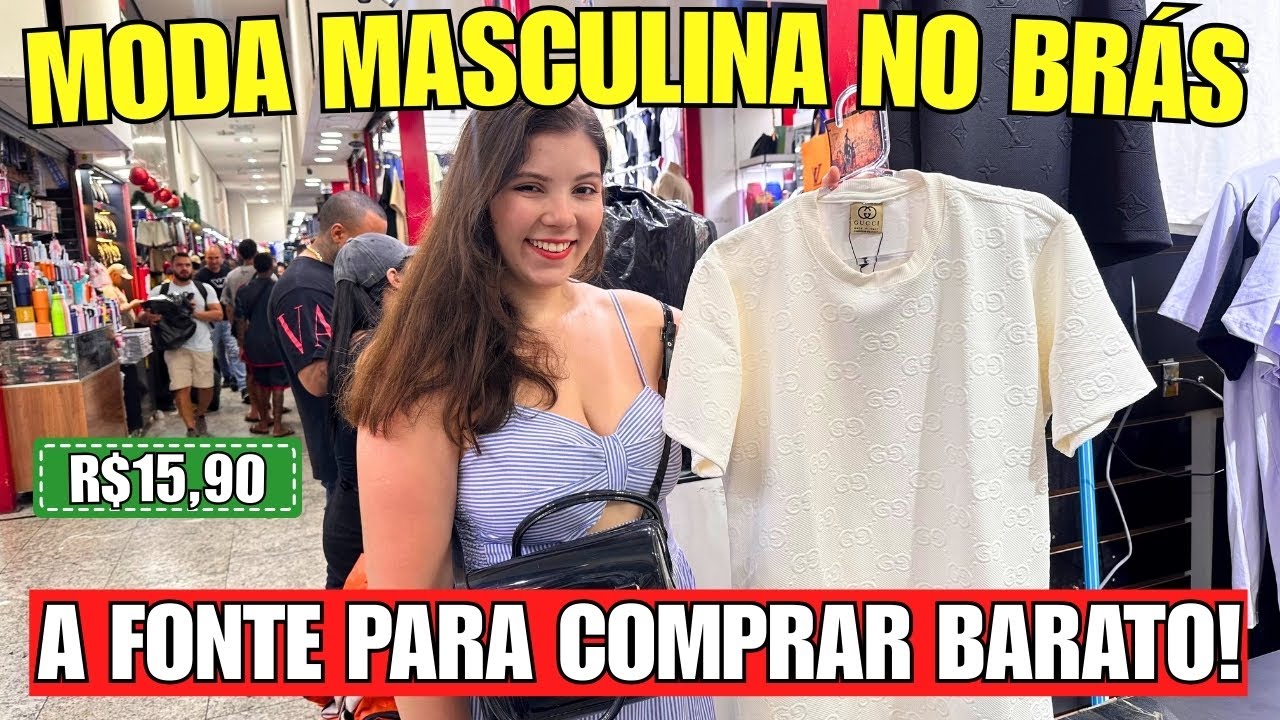 TUDO DE MODA MASCULINA NO BRÁS - A FONTE PARA COMPRAR BARATO E REVENDER!