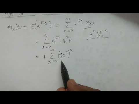 mgf of Geometric