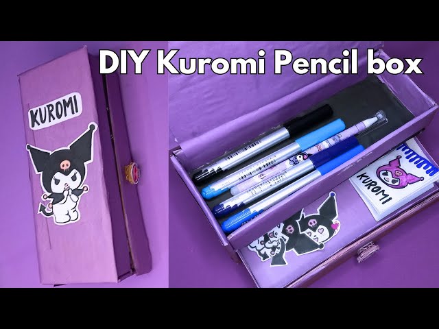How to make Kuromi pencil case//Diy Kuromi pencil case#diy #kuromi