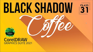 Black Shadow Tool in CorelDraw 2021 | Class # 31 | Urdu / Hindi - One To Z Design