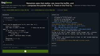 SegSense: AI debugger for C memory bugs (NVIDIA Nemotron + Nebius + Tavily)