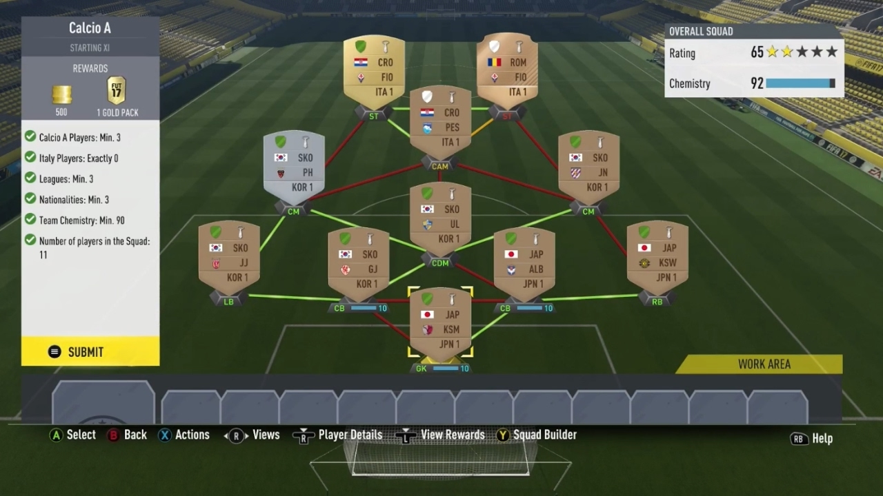 FIFA 17 FOREIGN PLAYERS (CALCIO A) SBC !!!!!!!!!!!!!!!!!!!!!!