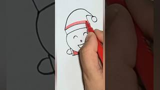 cute christmas smiley drawing ?? shorts shortsfeed youtubeshorts ytshorts