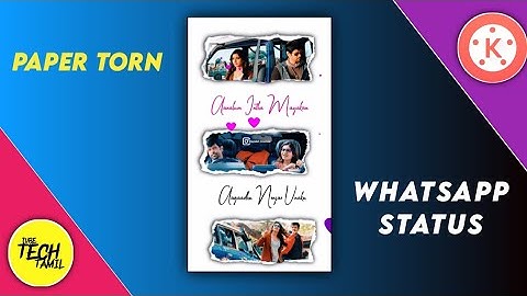 New Paper Torn Effect lyrics Whatsapp status video editing tutorial in Kinemaster|Kinemaster