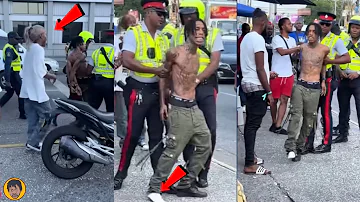 OMG!! P0LlCE Man Handle Kraff in The Streets Of Kingston Jamaica | What Really Happen?