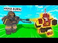 Using a FLAMETHROWER in Roblox Bedwars...