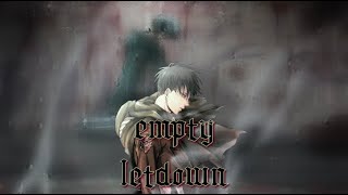 Letdown | Empty | Nightcore Lyrics