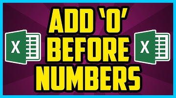 How To Add 0s Before A Number In Excel 2016 (WORKING) - Excel 0 Dissapears In Front FIX 2017