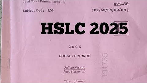ASSEB HSLC 2025|Social Science Question paper with solved MCQs|Matric 2025|Social studies class X|