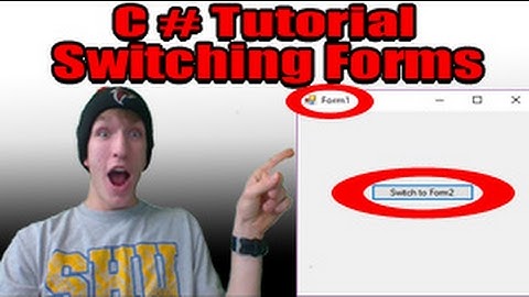 How to switch forms in Visual Studio C# QUICK Beginner