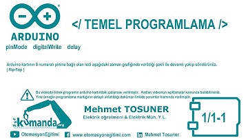 Arduino TEMEL PROGRAMLAMA Örnek 1/1-1