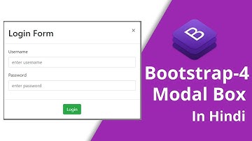 how to create modal box in bootstrap || Bootstrap 4 Tutorial for beginners in Hindi - 18 || #modal