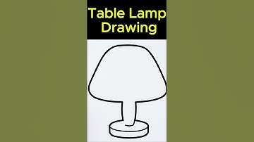 Easy Table Lamp Drawing Tutorial for Kids and Beginners