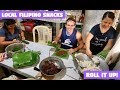 COOKING FILIPINO SNACKS AT HOME WITH A FAMILY - Coconut Wine Pancakes and Moron