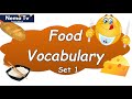 Learn Food Vocabulary set 1 | Talking Flashcards