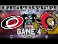 Carolina Hurricanes vs Ottawa Senators Live NHL Stanley Cup Playoffs Game 4 Reactions